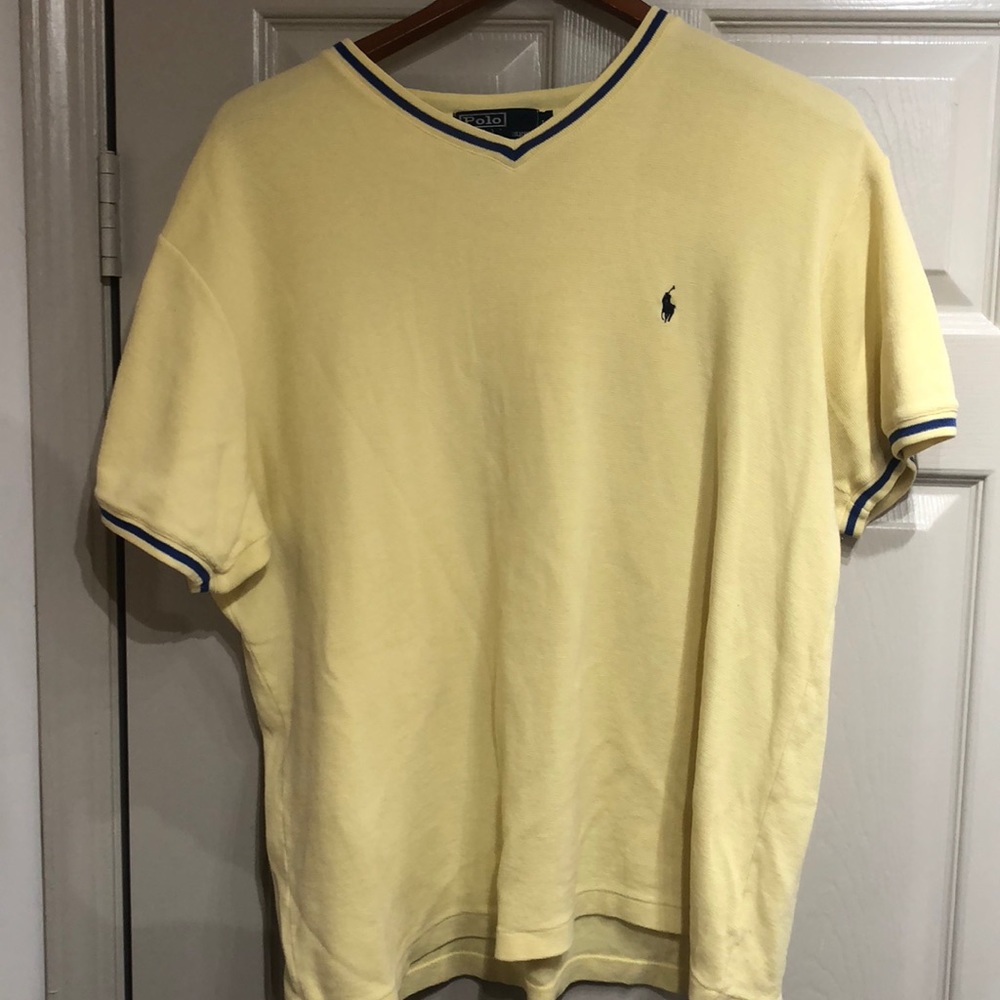 Men’s Polo Ralph Lauren Club V Neck Striped Shirt